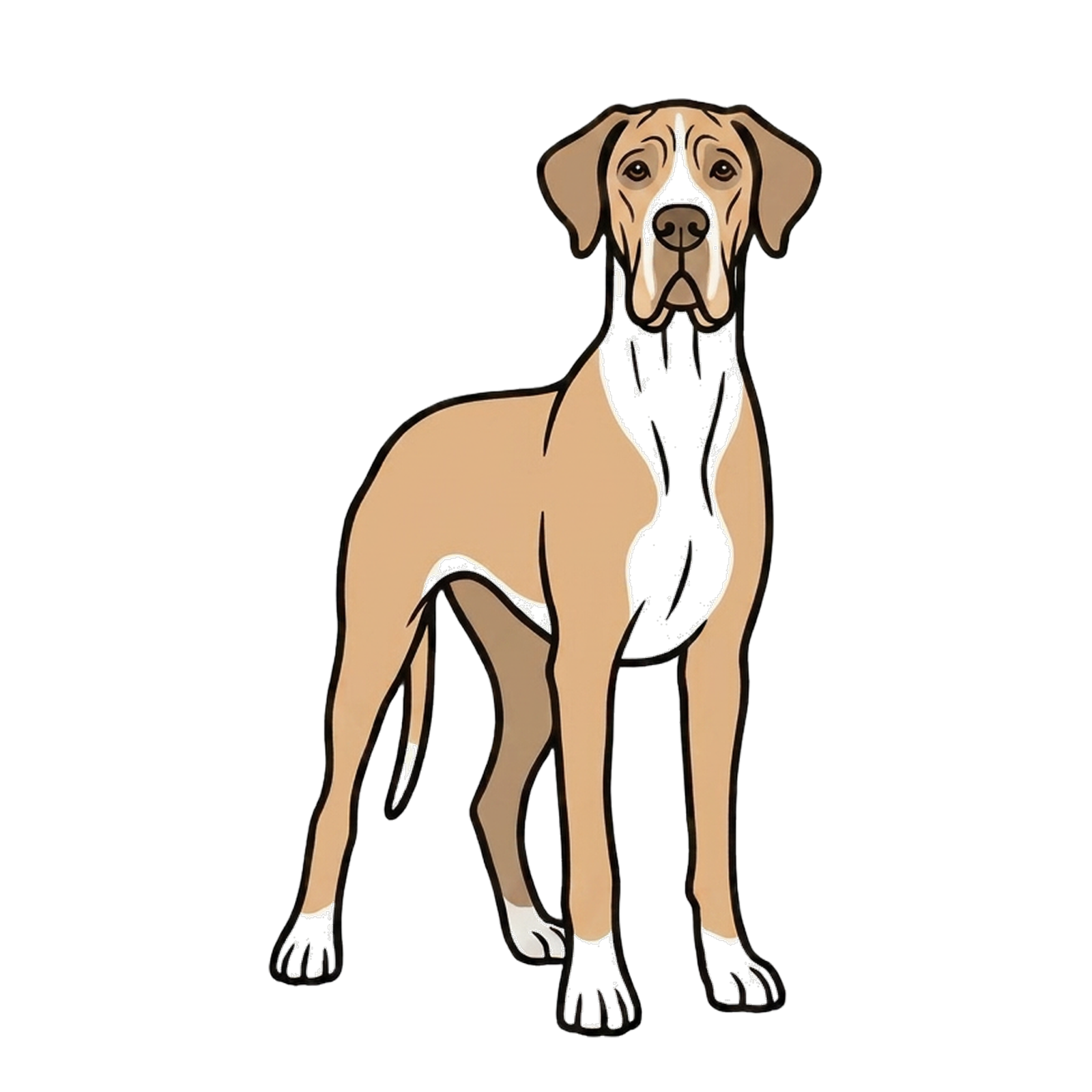Fawn Mantle Great Dane