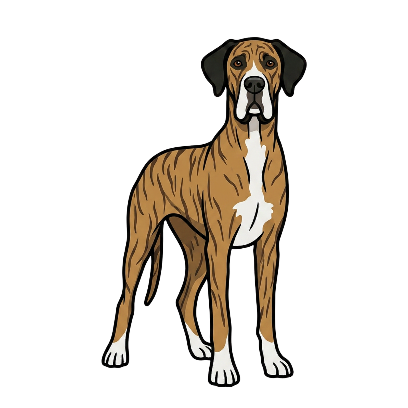 Brindle Chest Blaze Great Dane