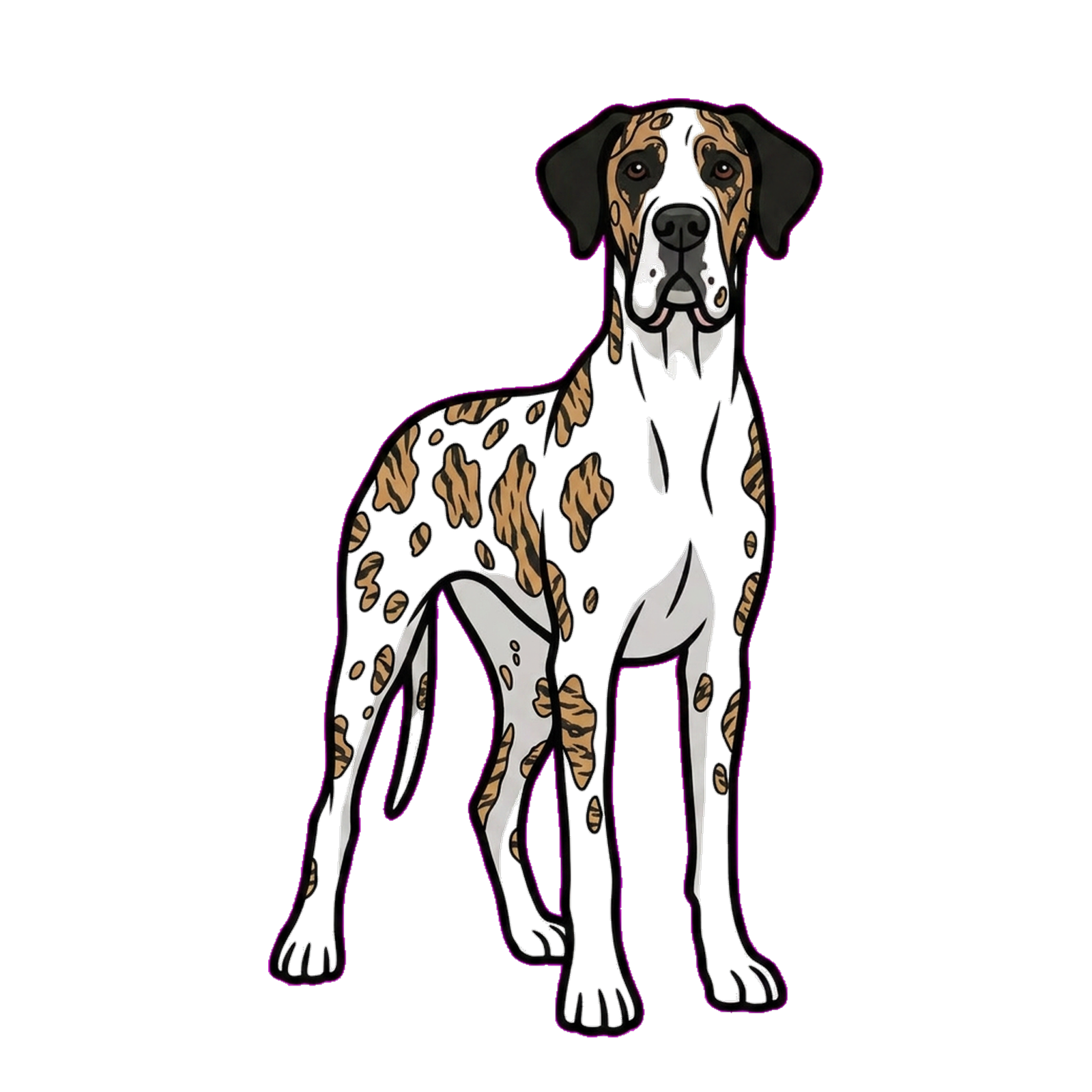 Brindlequin Great Dane