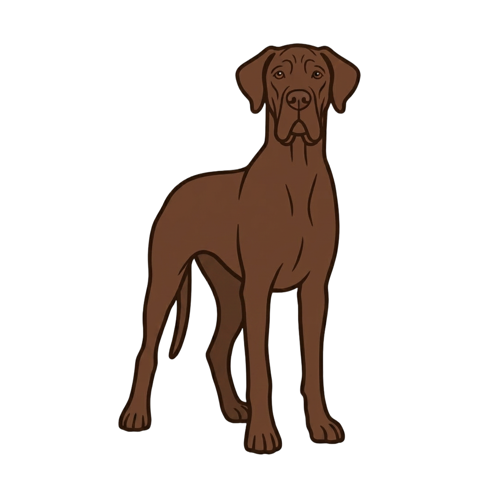 Chocolate Great Dane