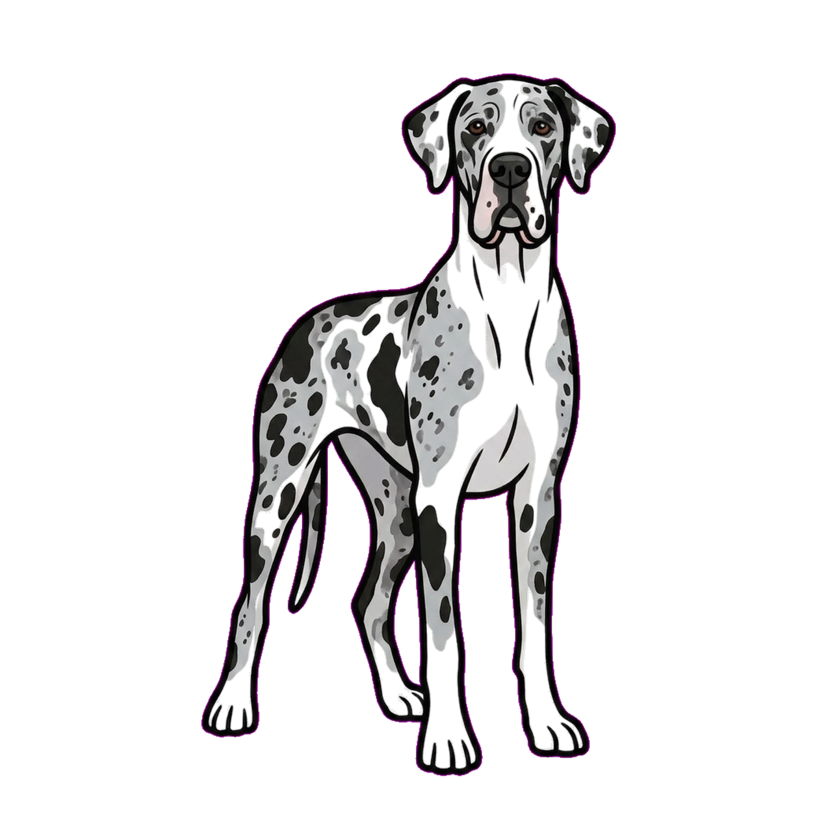 Merlequin Great Dane