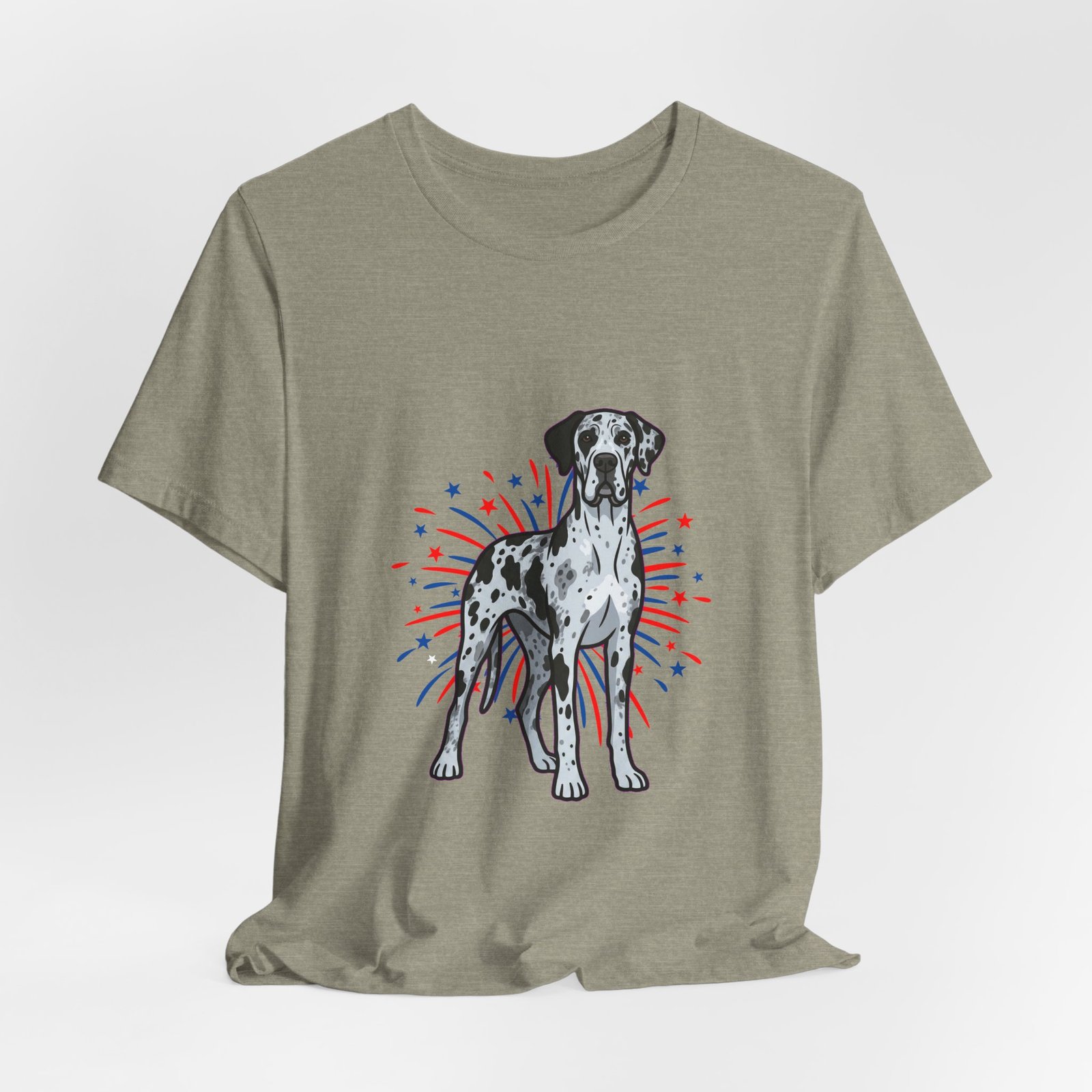 Blue Merle Great Dane on Fireworks - Personalization Available - Image 28