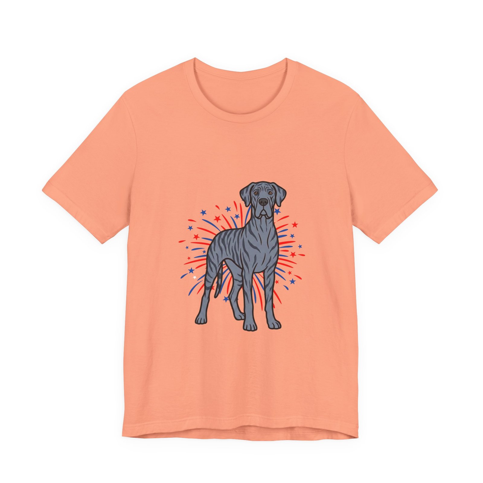 Blue Brindle Great Dane on Fireworks - Personalization Available - Image 6