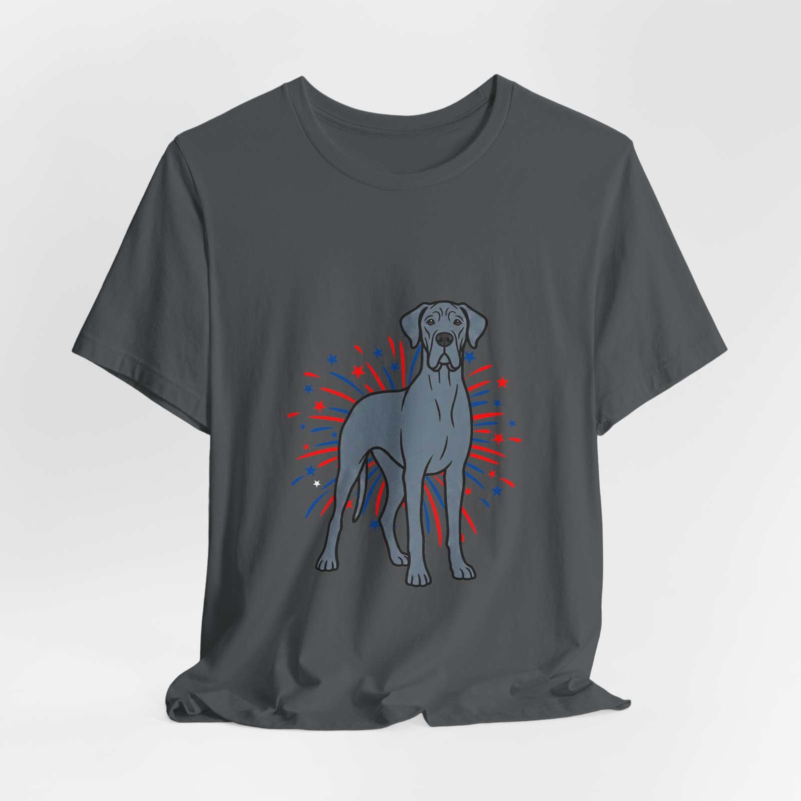 Blue Great Dane on Fireworks - Personalization Available - Image 40