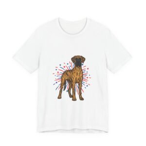Brindle Great Dane on Fireworks - Personalization Available