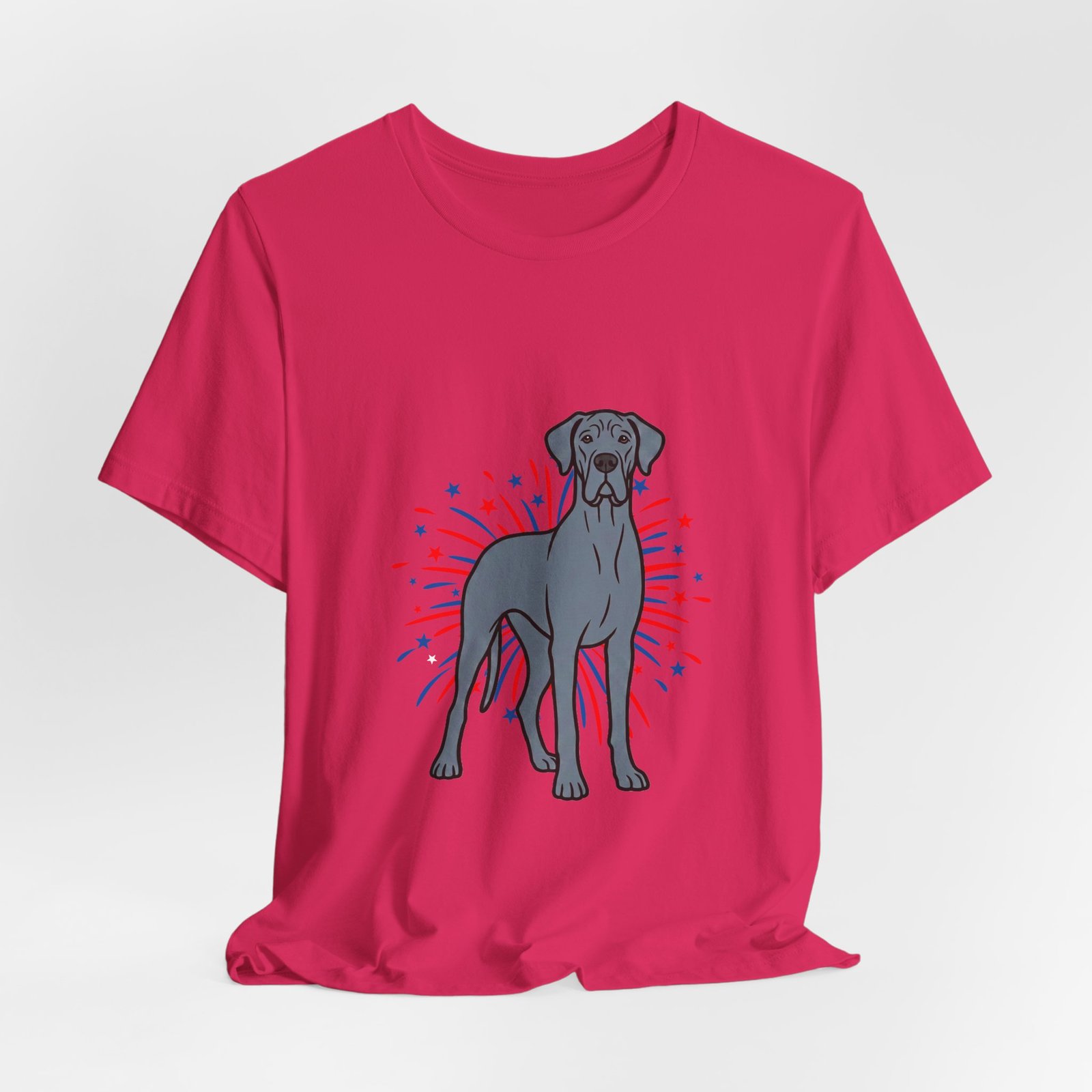 Blue Great Dane on Fireworks - Personalization Available - Image 52