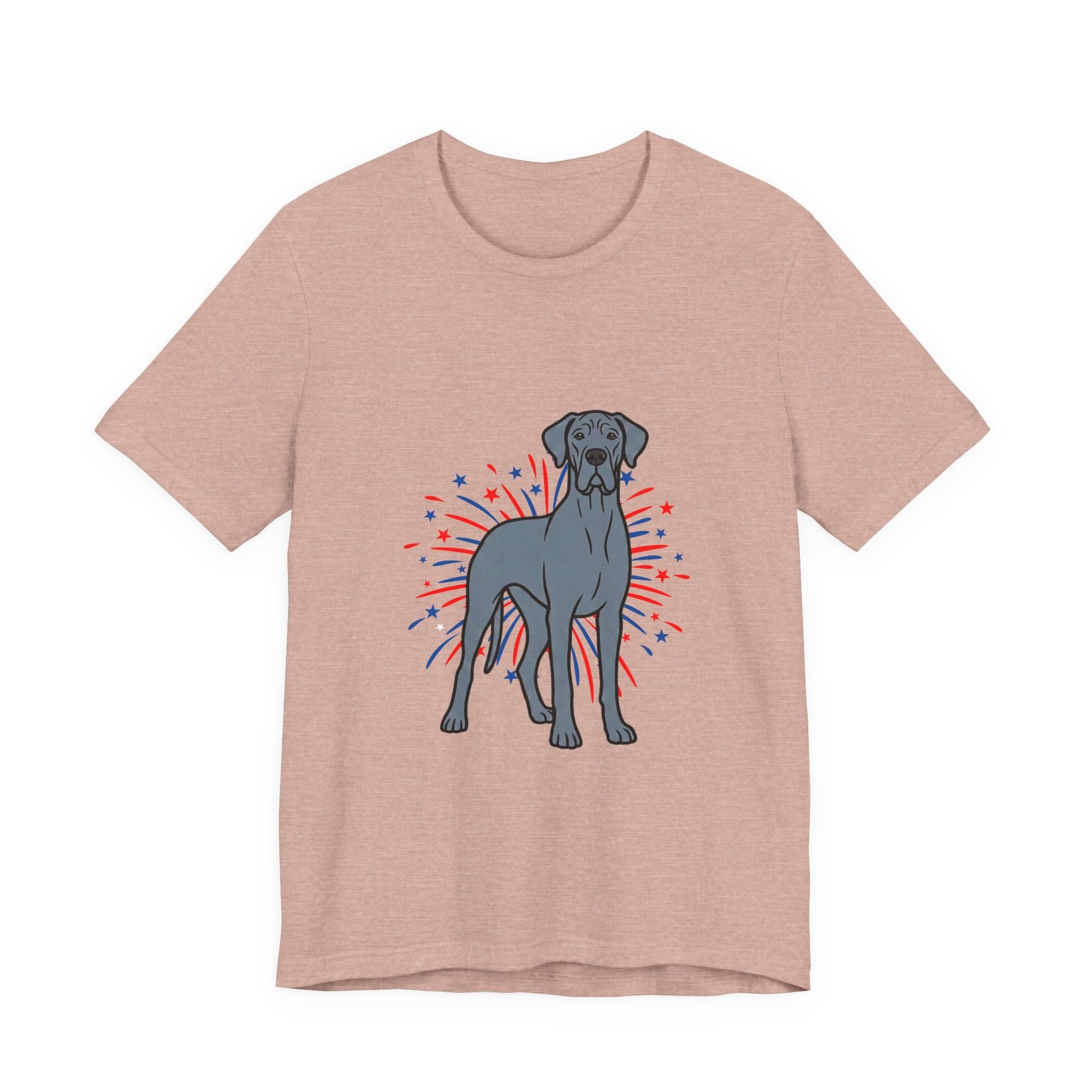 Blue Great Dane on Fireworks - Personalization Available - Image 5