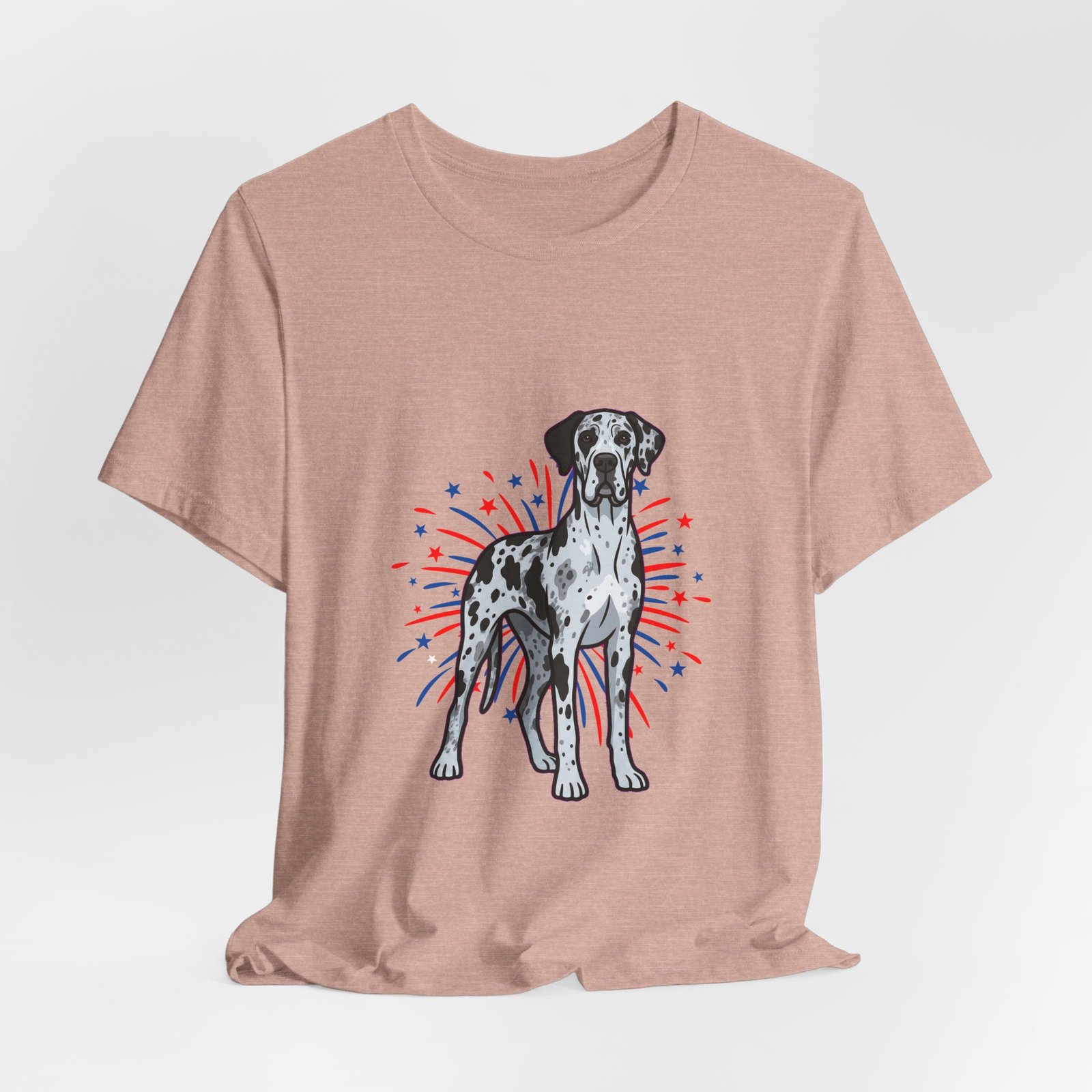 Blue Merle Great Dane on Fireworks - Personalization Available - Image 8