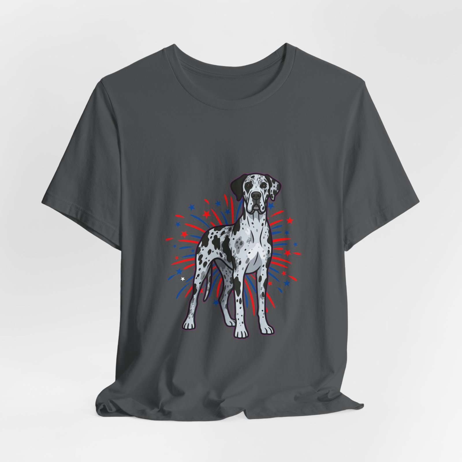 Blue Merle Great Dane on Fireworks - Personalization Available - Image 40