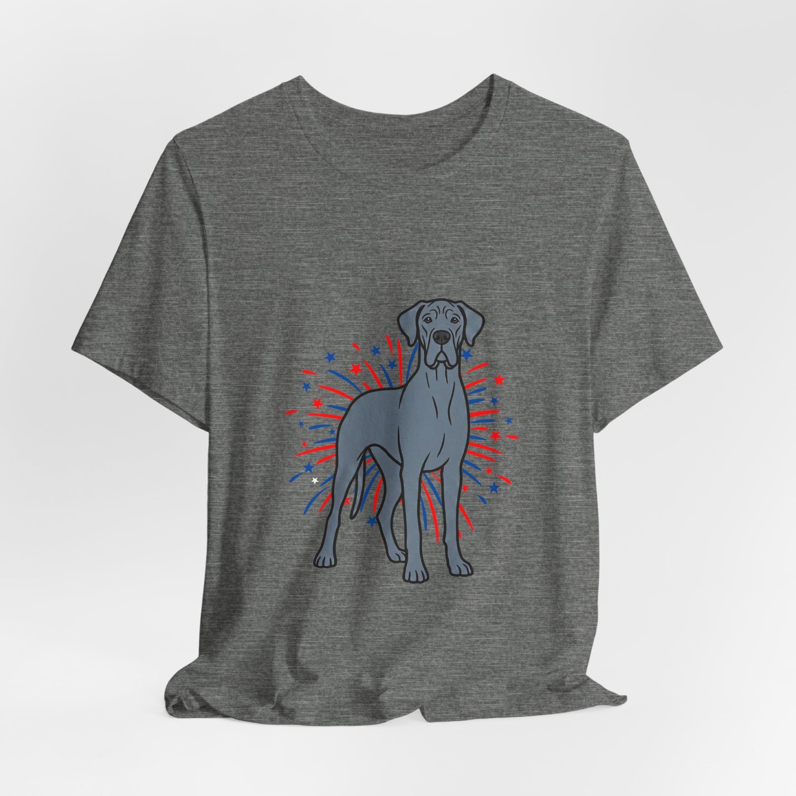 Blue Great Dane on Fireworks - Personalization Available - Image 12