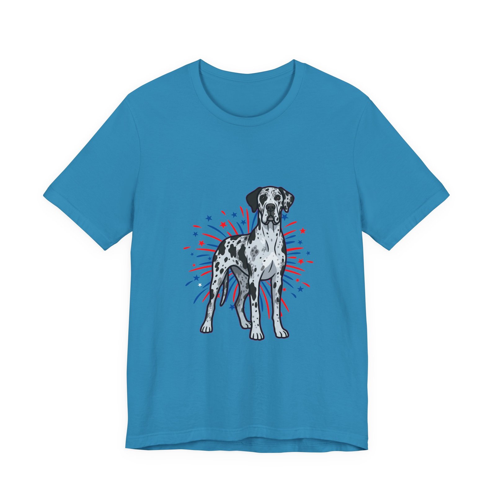 Blue Merle Great Dane on Fireworks - Personalization Available - Image 33