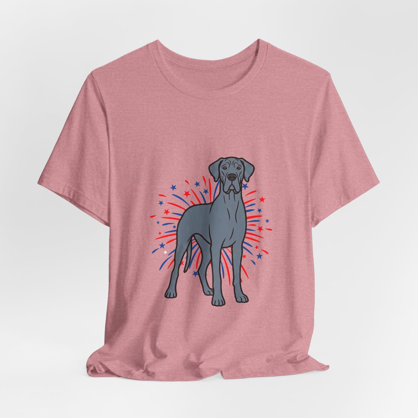 Blue Great Dane on Fireworks - Personalization Available - Image 48