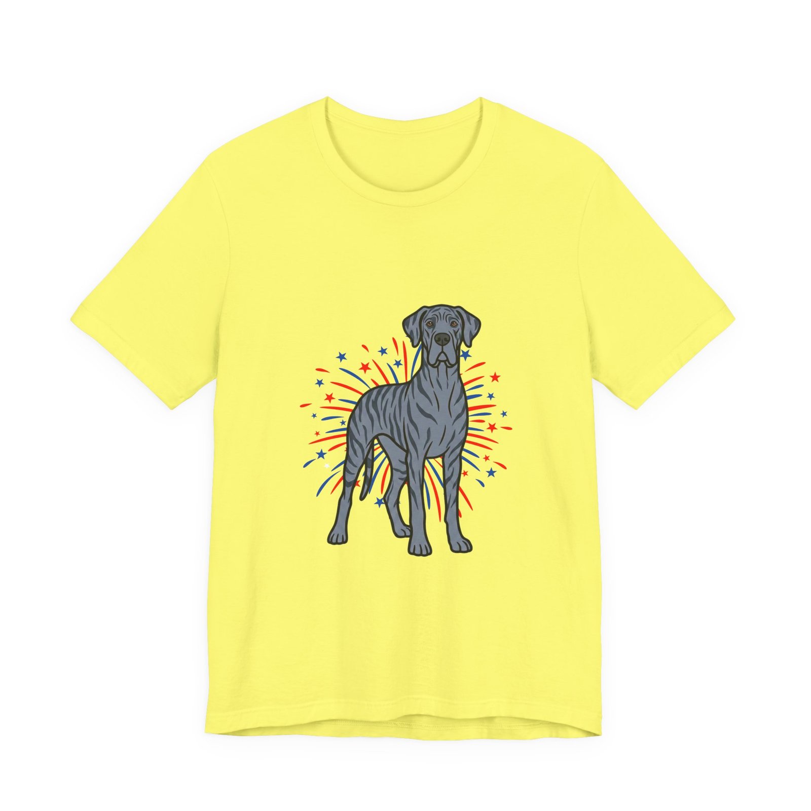 Blue Brindle Great Dane on Fireworks - Personalization Available - Image 10