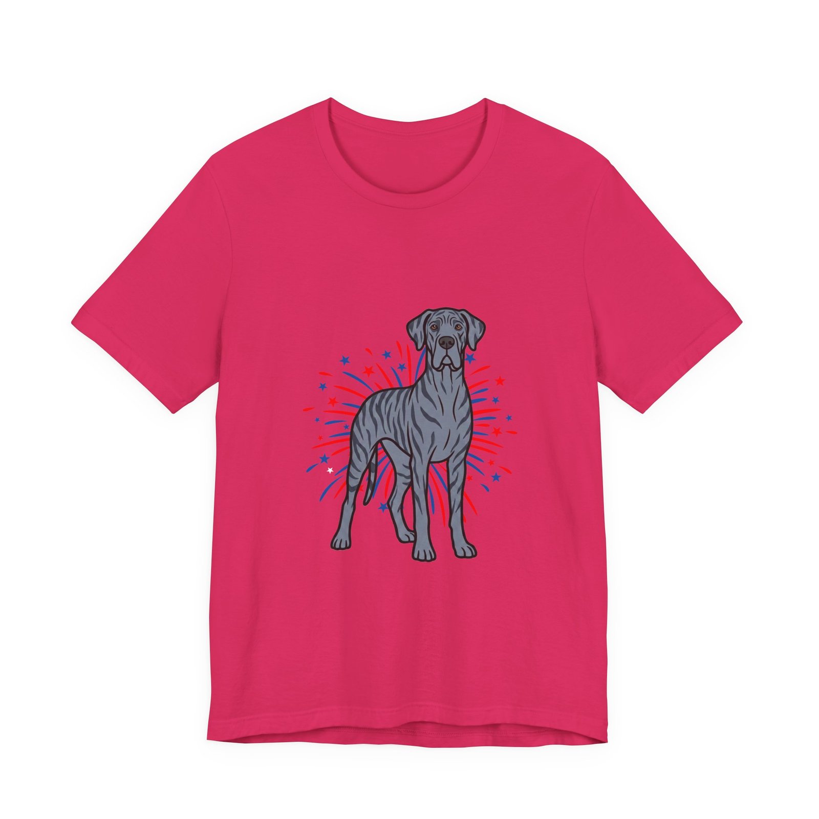 Blue Brindle Great Dane on Fireworks - Personalization Available - Image 11