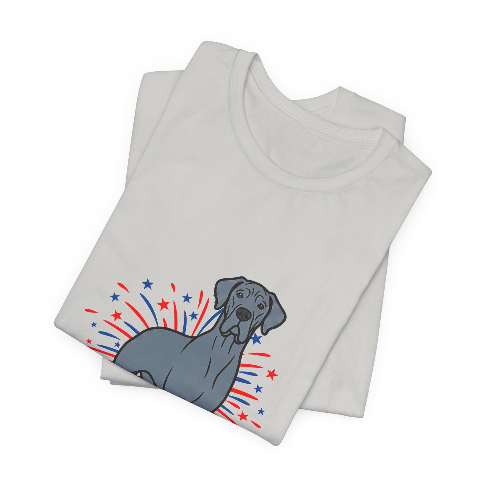 Blue Great Dane on Fireworks - Personalization Available - Image 15