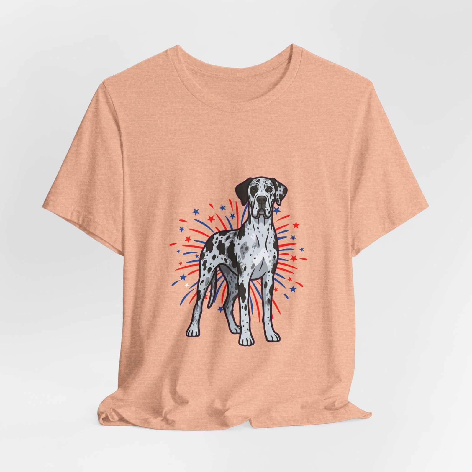 Blue Merle Great Dane on Fireworks - Personalization Available - Image 20