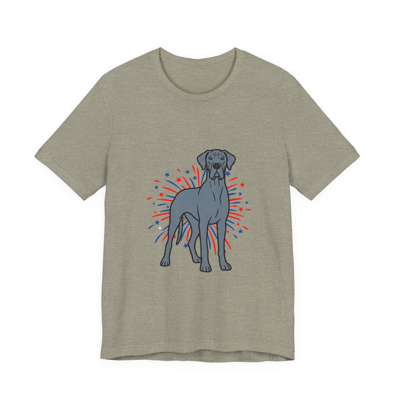 Blue Great Dane on Fireworks - Personalization Available - Image 25