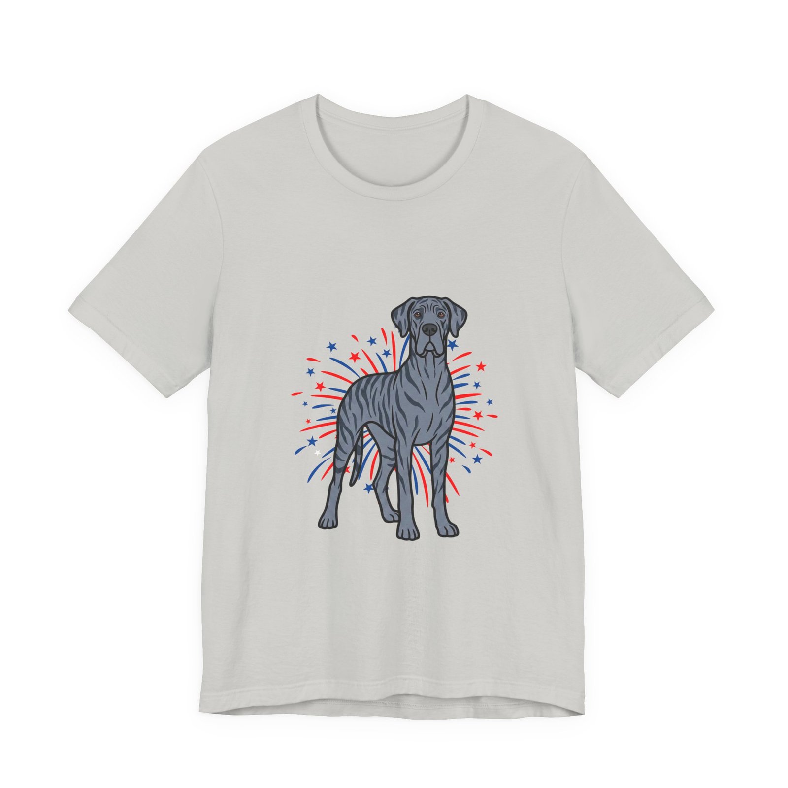 Blue Brindle Great Dane on Fireworks - Personalization Available - Image 2