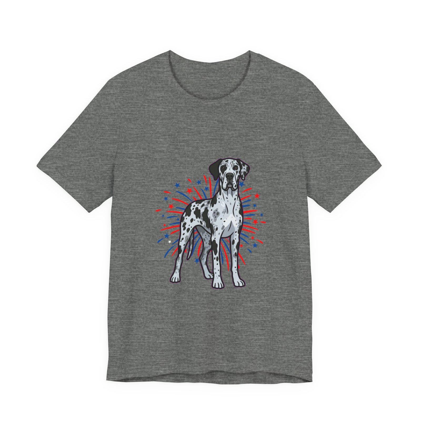 Blue Merle Great Dane on Fireworks - Personalization Available - Image 9