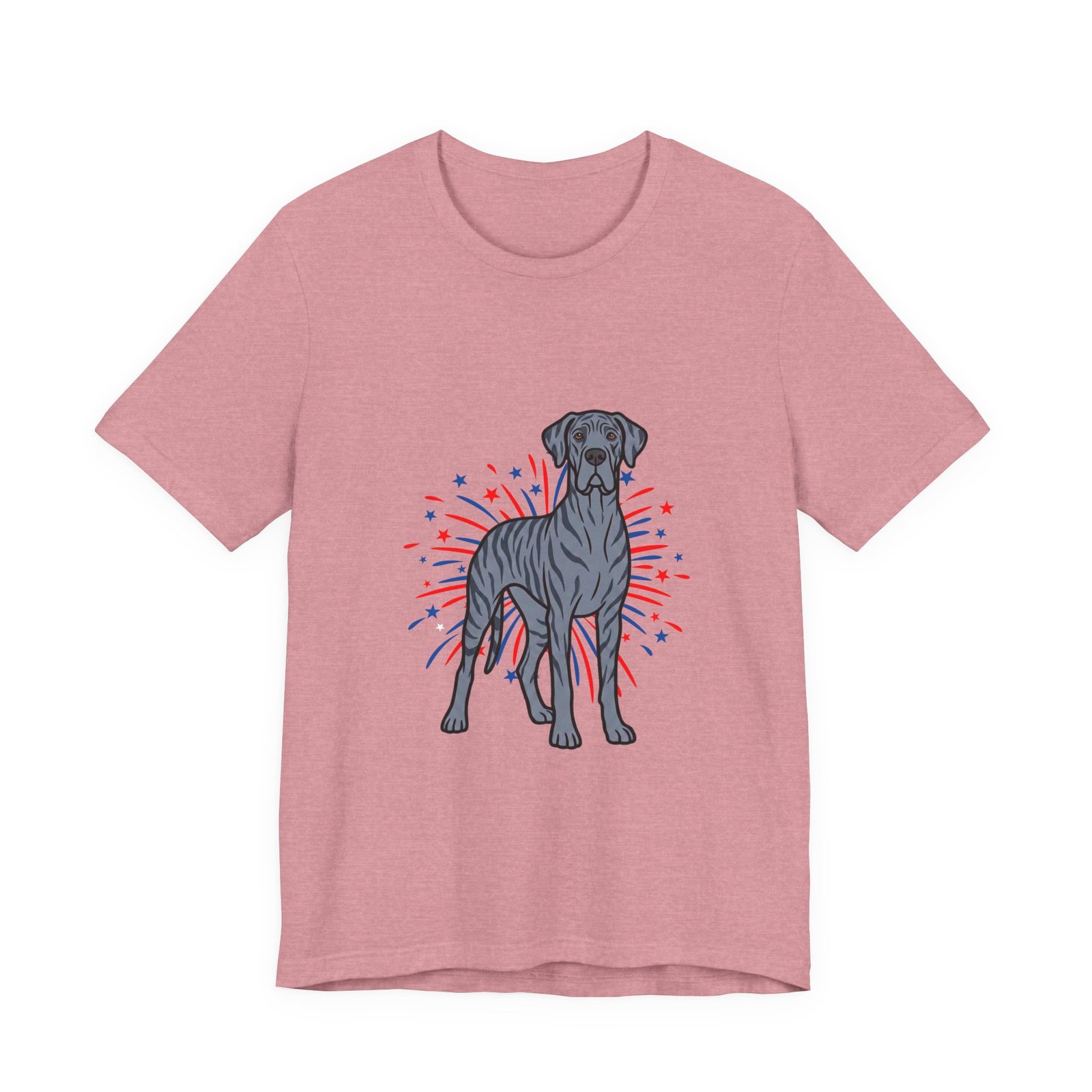 Blue Brindle Great Dane on Fireworks - Personalization Available - Image 5