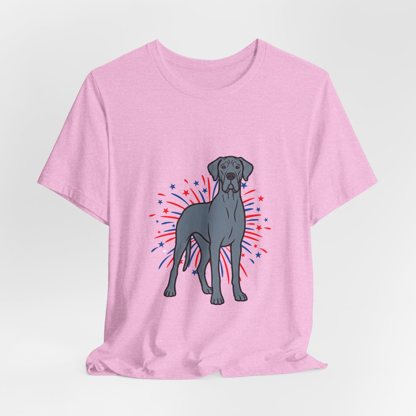 Blue Great Dane on Fireworks - Personalization Available - Image 44
