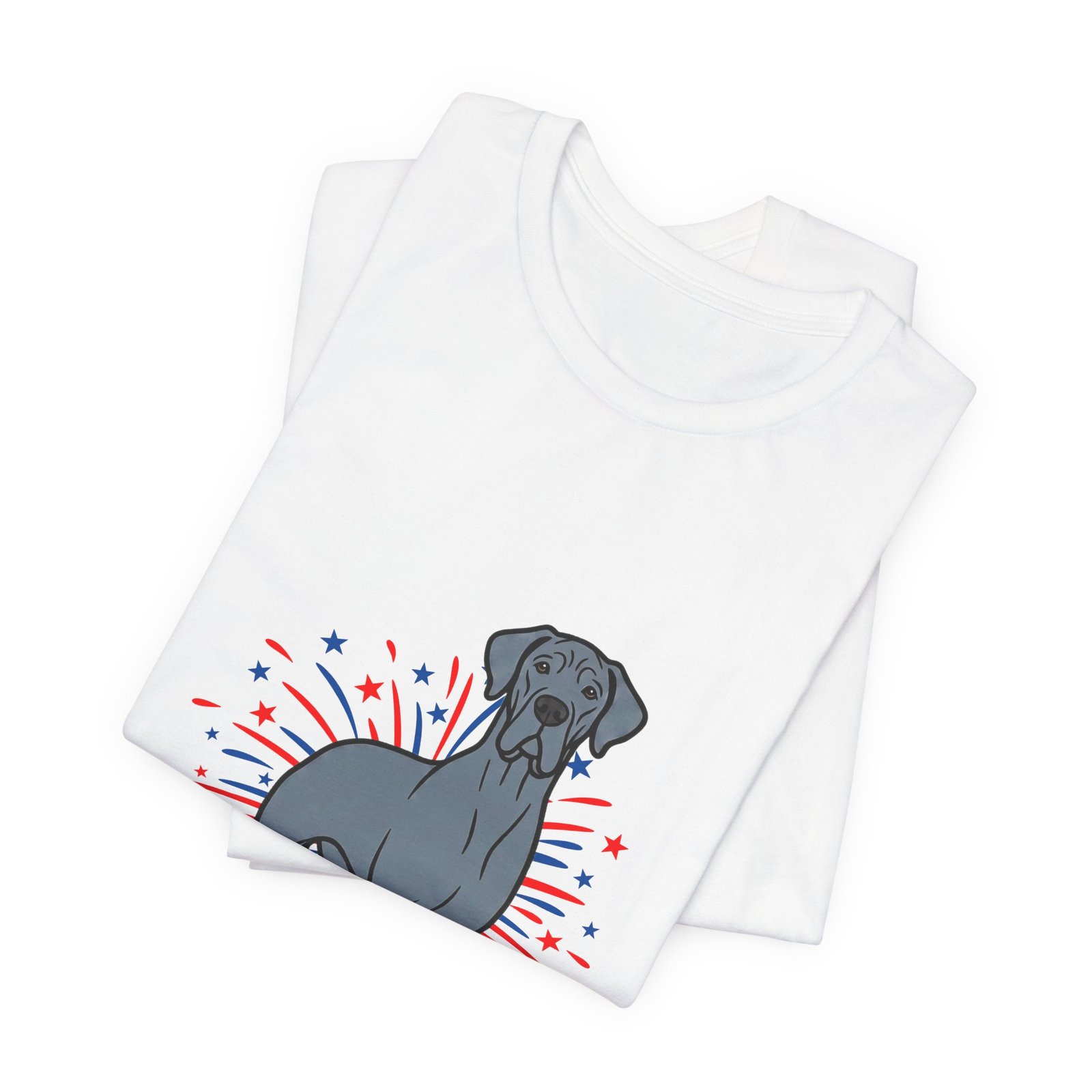 Blue Great Dane on Fireworks - Personalization Available - Image 3
