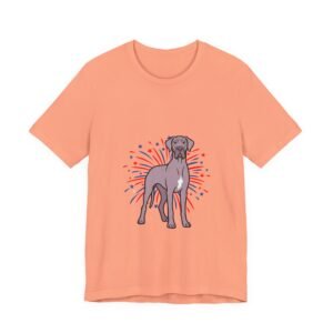 Lilac with White Snip Great Dane on Fireworks - Personalization Available