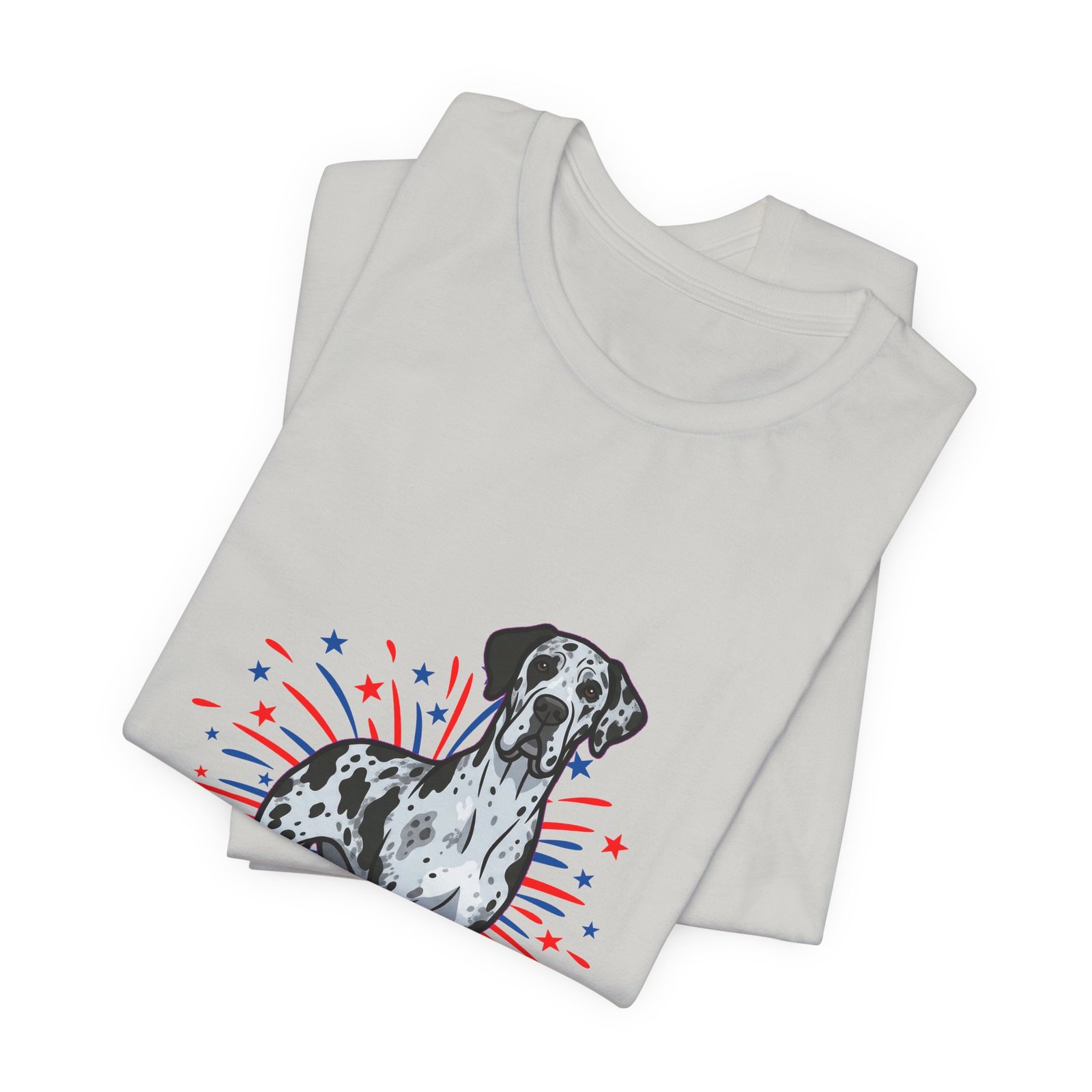 Blue Merle Great Dane on Fireworks - Personalization Available - Image 15