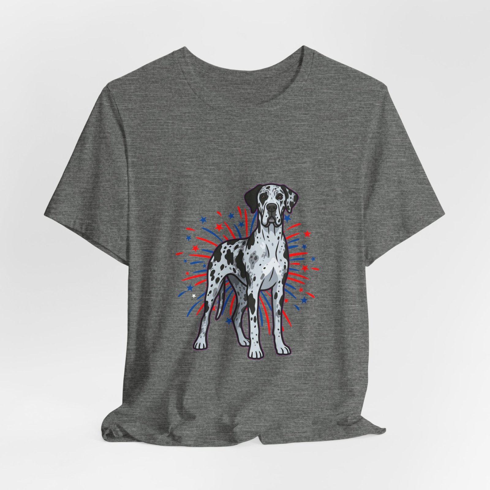 Blue Merle Great Dane on Fireworks - Personalization Available - Image 12