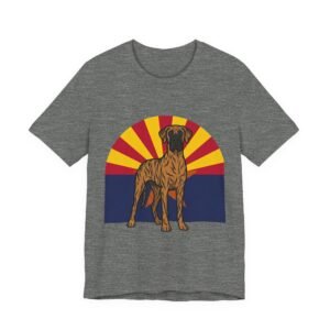 Women's Brindle Great Dane on Arizona Flag - Super soft, high quality T Shirt - Personalization Available