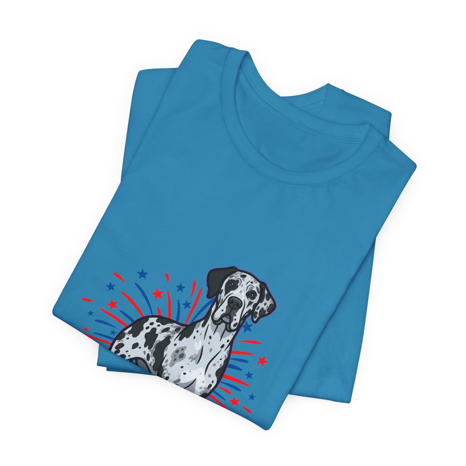 Blue Merle Great Dane on Fireworks - Personalization Available - Image 35