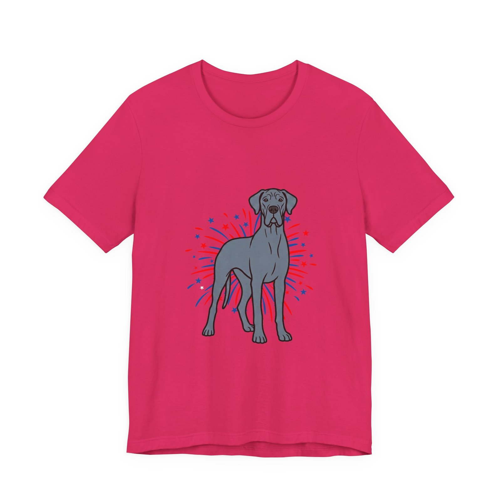 Blue Great Dane on Fireworks - Personalization Available - Image 49