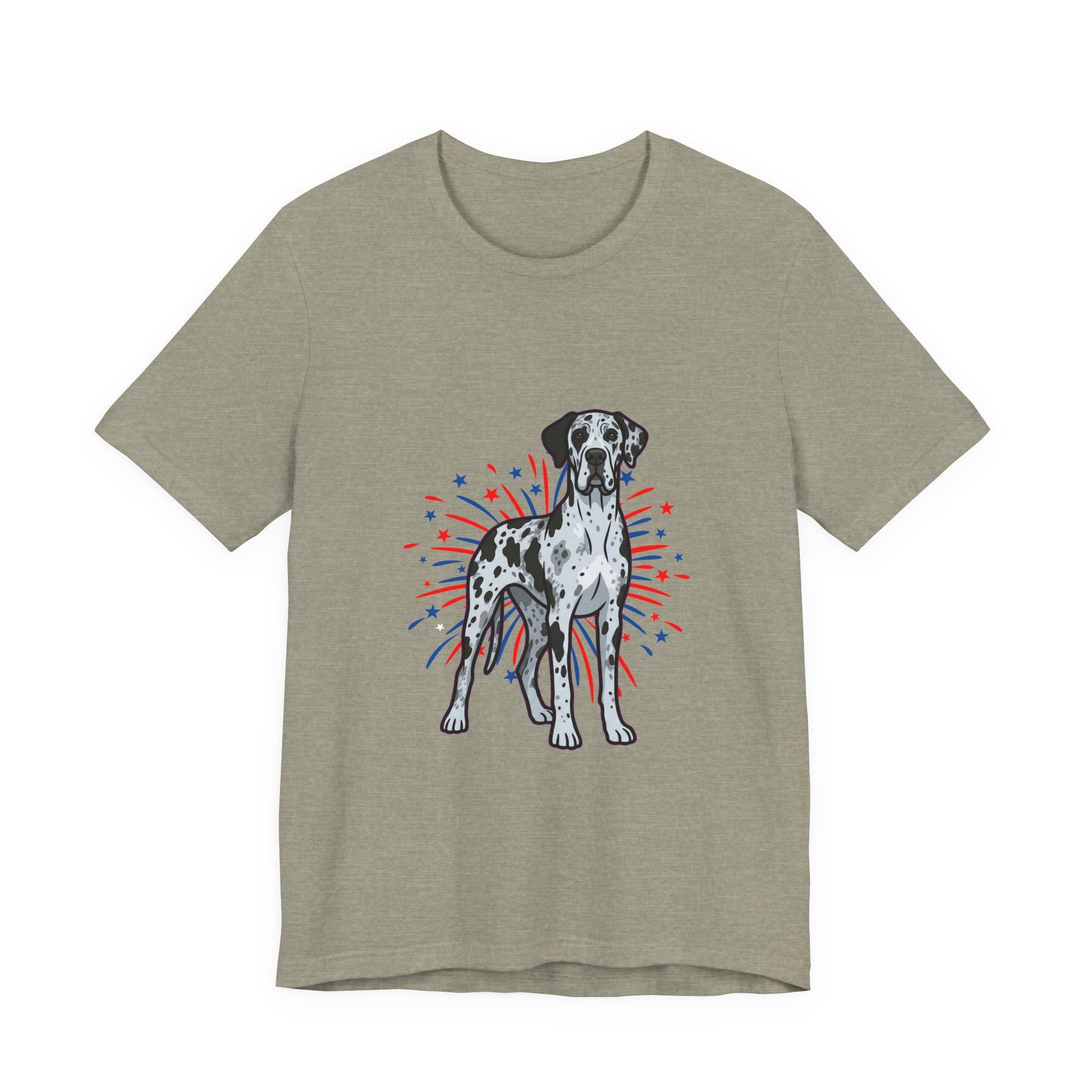 Blue Merle Great Dane on Fireworks - Personalization Available - Image 25