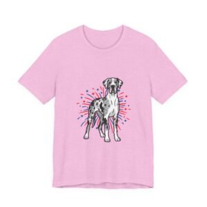 Merlequin Great Dane on Fireworks - Personalization Available