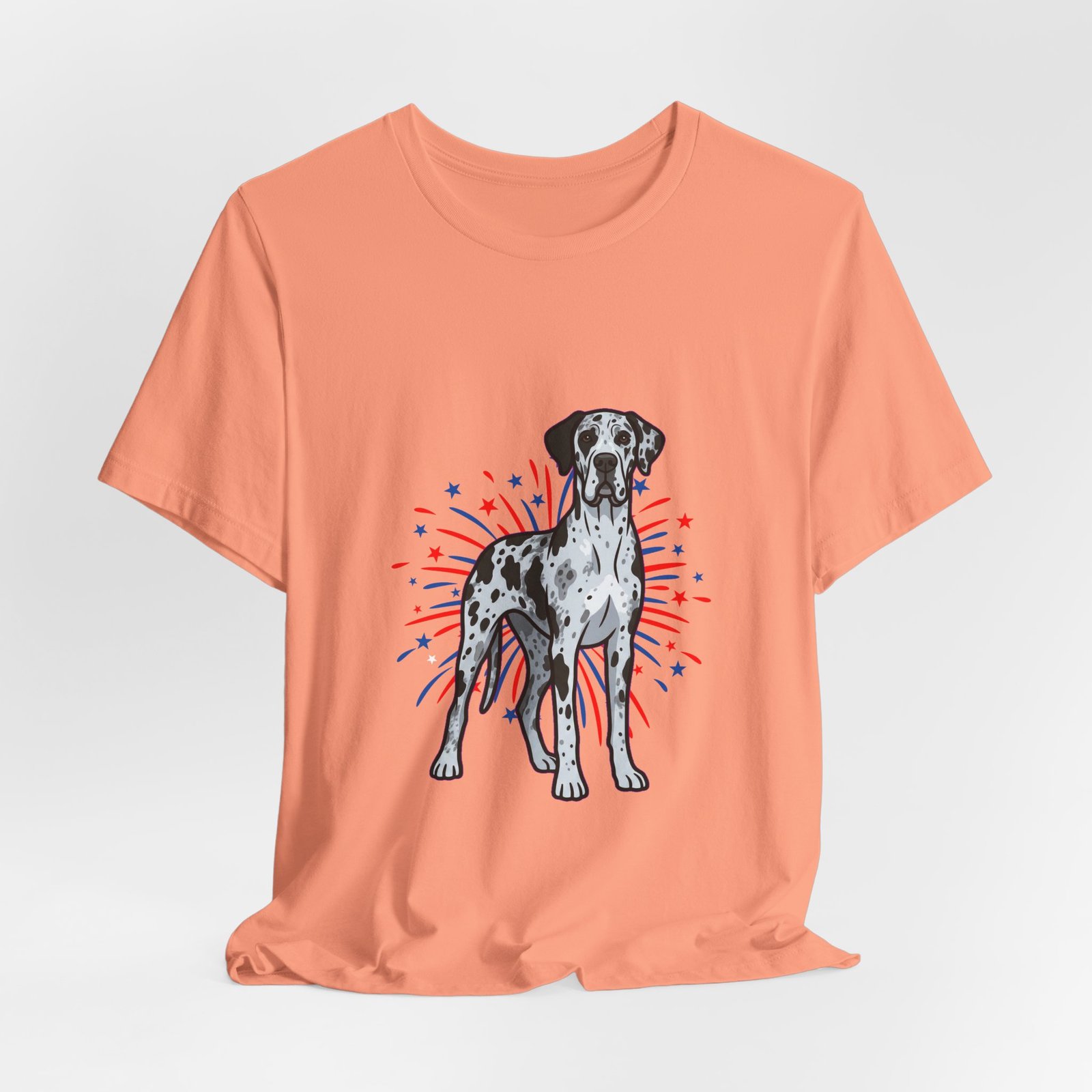 Blue Merle Great Dane on Fireworks - Personalization Available - Image 24