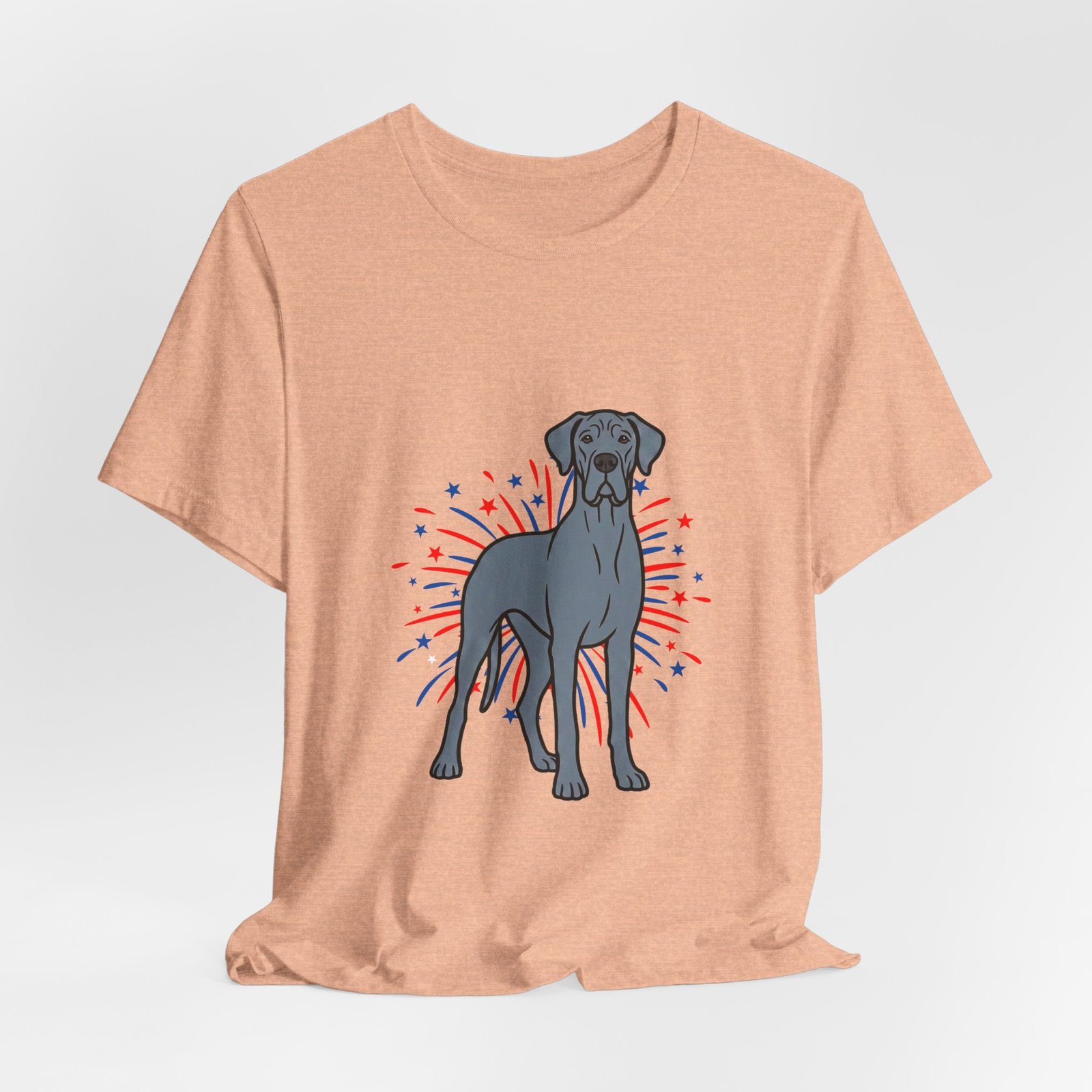 Blue Great Dane on Fireworks - Personalization Available - Image 20