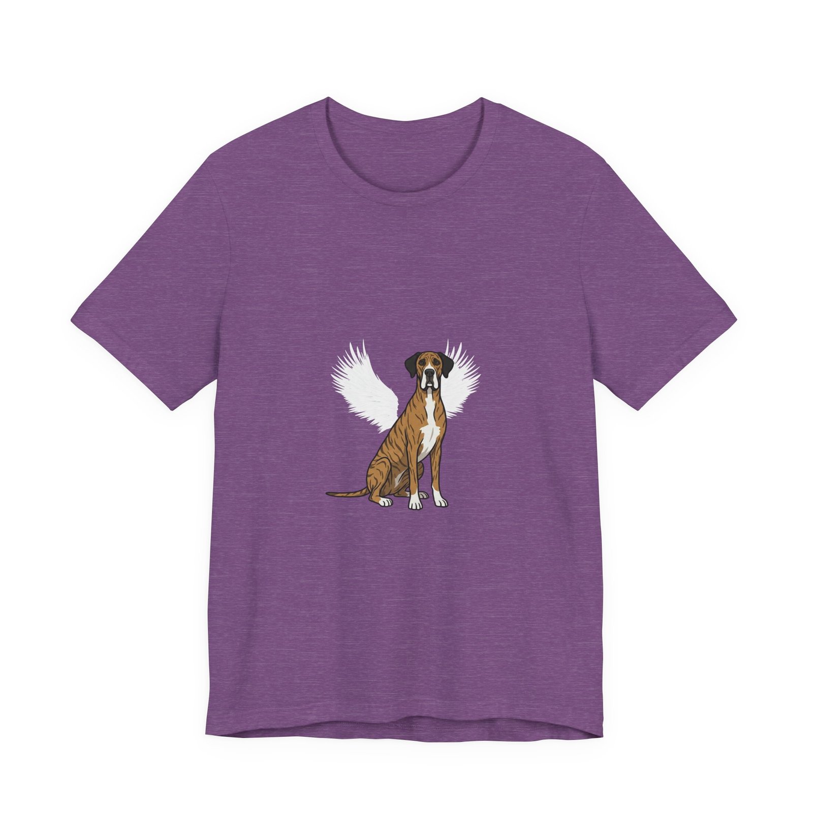 Unisex Brindle with White Chest Snip Great Dane Rainbow Bridge Lyric Back-Print Tee — 'Beloved Memory' Poem Shirt - Image 11