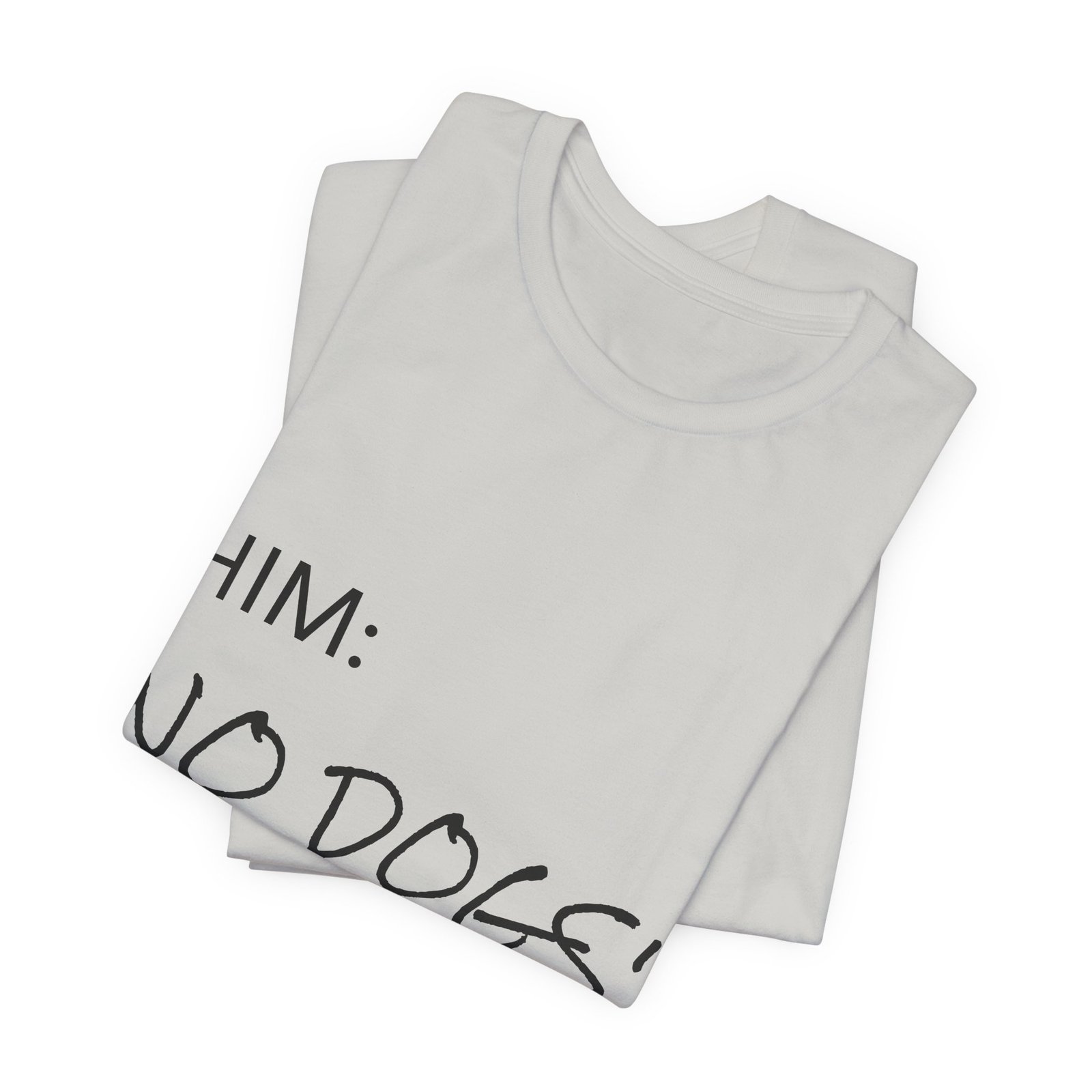 Brindle Great Dane T-Shirt — "NO DOGS" Script Front with Man and Dog on Couch Graphic - Image 14