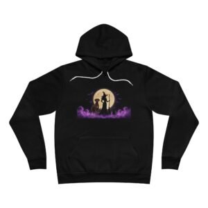 Chocolate with white chest snip Great Dane Pocketed Pullover, black cat, Witch Silhouette Hoodie (Up to 2x) — Her Familiars