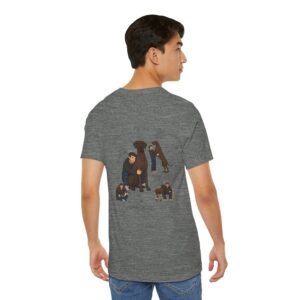 Chocolate Great Danes Illustrated Tee — "Men + Great Danes" Graphic T-Shirt