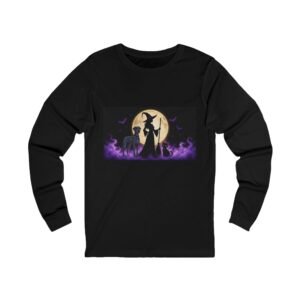 Merle Great Dane, Black Cat, (up to 2x) Long Sleeve Tee — Her Familiars