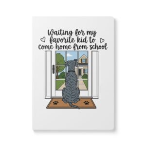 Notebook — Blue Brindle Great Dane "Waiting for My Favorite Kid to Come Home from School" Dog Lover Journal