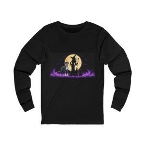 Blue Mantle Great Dane, Black Cat, Long Sleeve Tee (Up to 2x) — Her Familiars