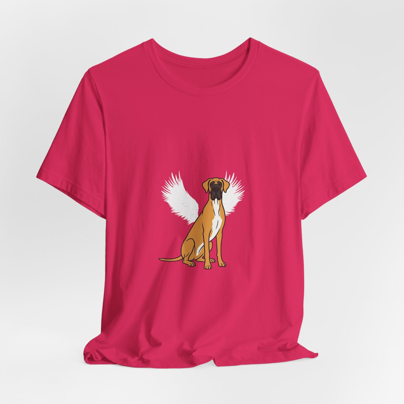 Unisex Fawn with White Chest Great Dane Rainbow Bridge Lyric Back-Print Tee — 'Beloved Memory' Poem Shirt - Image 10