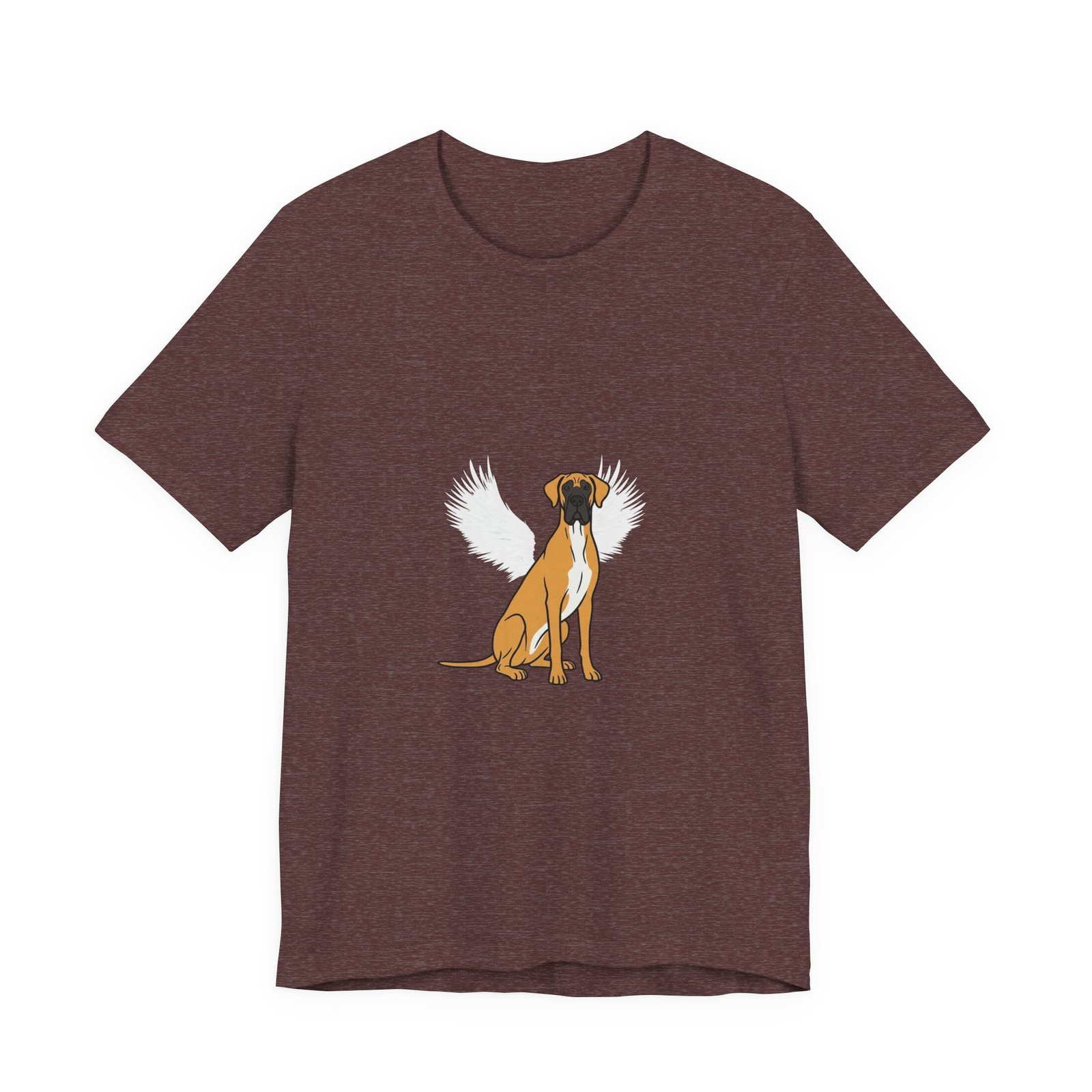 Unisex Fawn with White Chest Great Dane Rainbow Bridge Lyric Back-Print Tee — 'Beloved Memory' Poem Shirt - Image 24