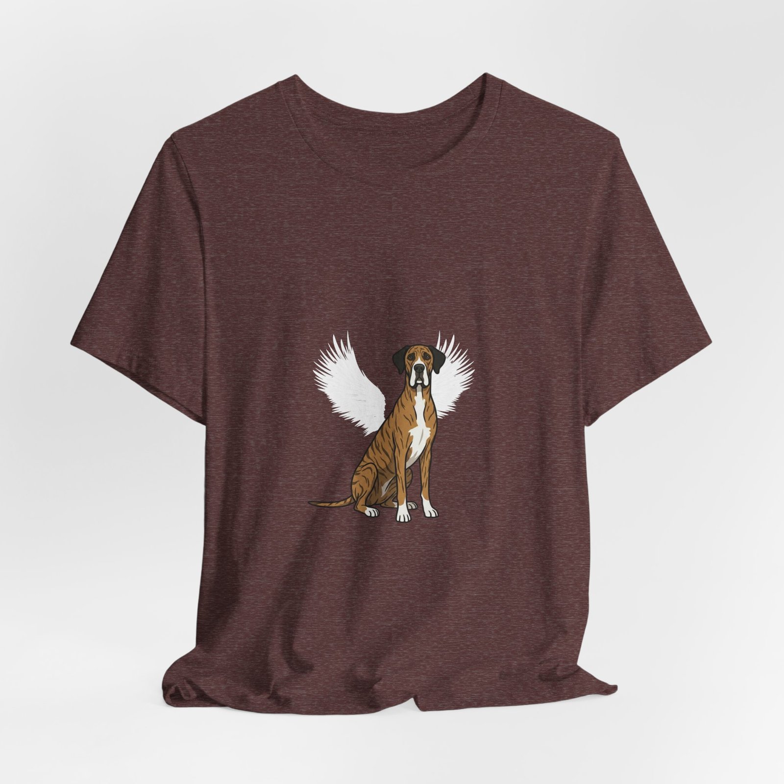 Unisex Brindle with White Chest Snip Great Dane Rainbow Bridge Lyric Back-Print Tee — 'Beloved Memory' Poem Shirt - Image 29