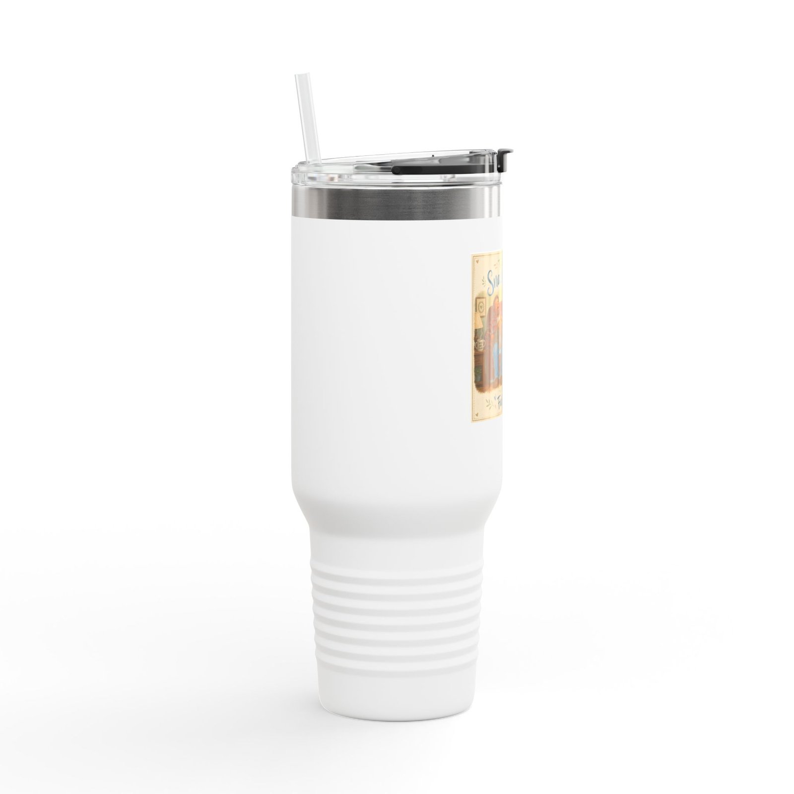 40oz Insulated Travel Mug — "There Runs on Snacks & Naps" Father's Day Camper Design - Image 15