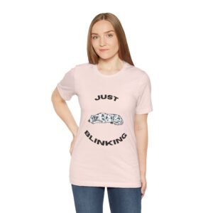 Just Blinking T-Shirt — Blue Harlequin Great Dane Graphic Tee
