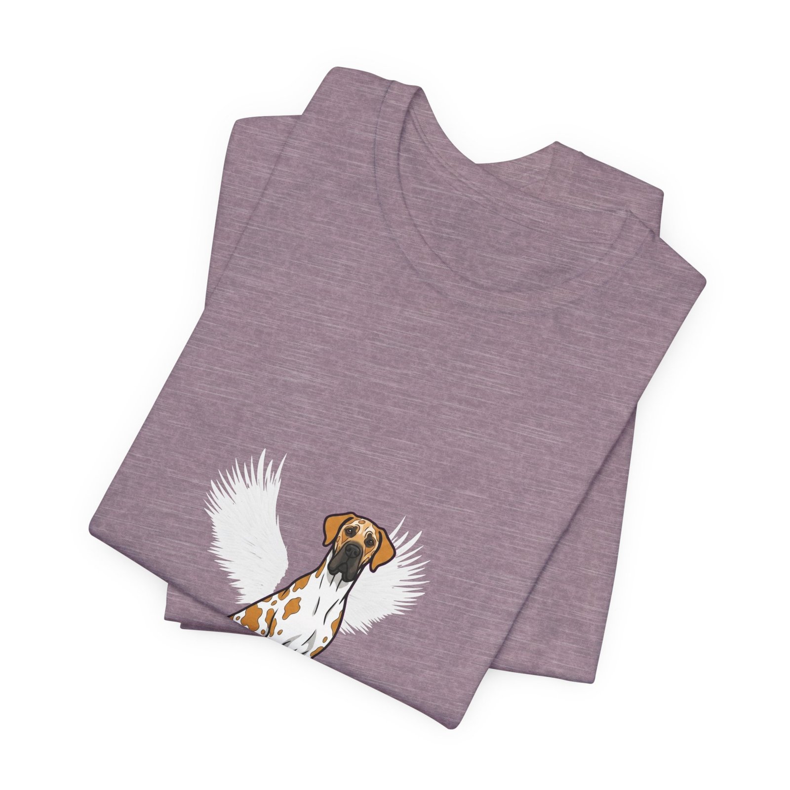 Unisex Fawnequin Great Dane with White Chest Snip Great Dane Rainbow Bridge Lyric Back-Print Tee — 'Beloved Memory' Poem Shirt - Image 62