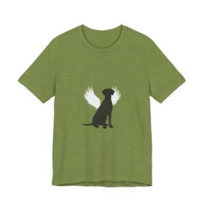Unisex Black Great Dane Rainbow Bridge Lyric Back-Print Tee — 'Beloved Memory' Poem Shirt